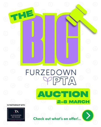Furzedown Primary PTA Spring Auction 2026 banner
