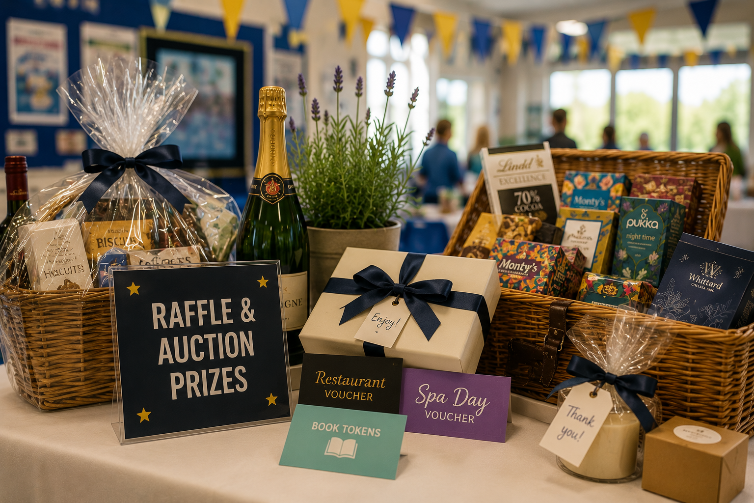 Donated prizes, vouchers, hampers and local business gifts